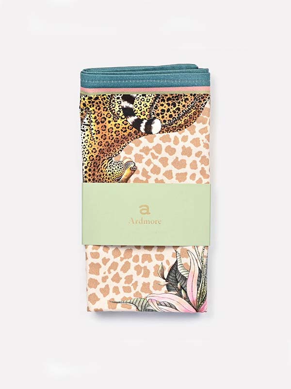 Leopard Lily Stone Napkins