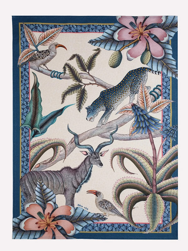 Pangolin Park Tea Towel Tanzanite