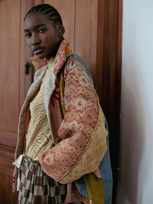 The Kantha Puffer Jacket