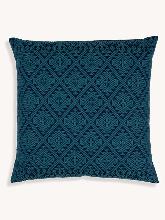 Zuma Handwoven Brocade Cushion Cover - Teal