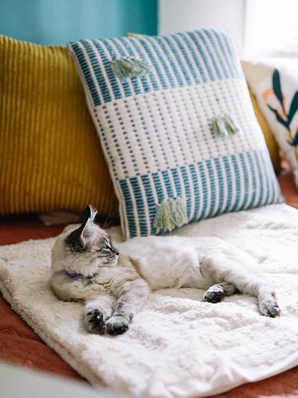 Salento Indigo Cushion Cover
