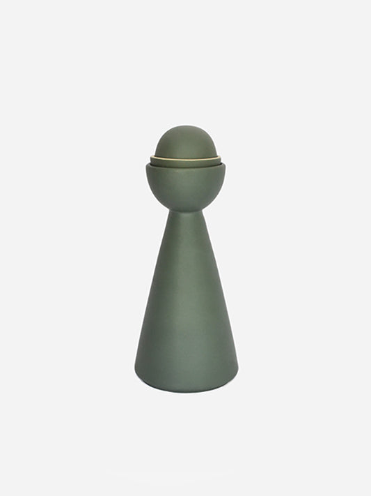 Green Half Moon Carafe with 2 Cups