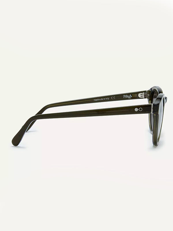 Lich Forest Green Circular Sunglasses