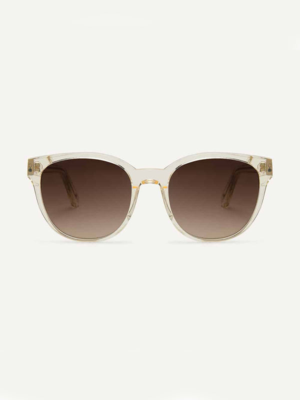 Nkiru Almond Oversized Sunglasses