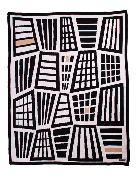 Americanah Knitted Cotton Blanket