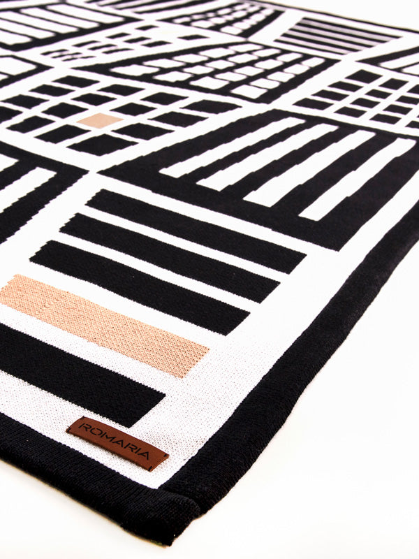 Americanah Knitted Cotton Blanket