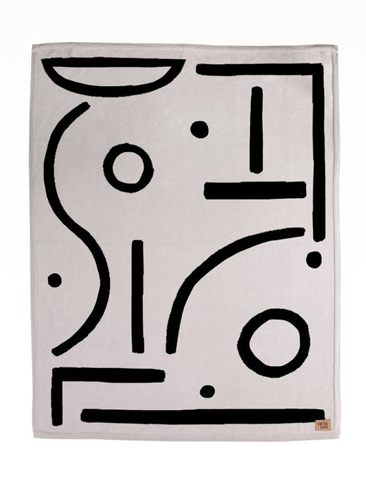 City Shapes Cotton Blanket / Throw