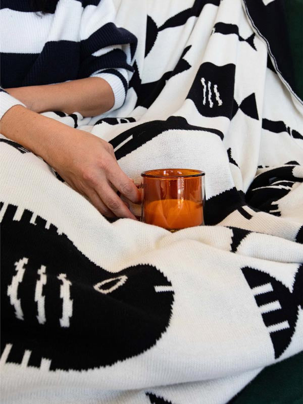 Keep Swimming Cotton Blanket / Throw