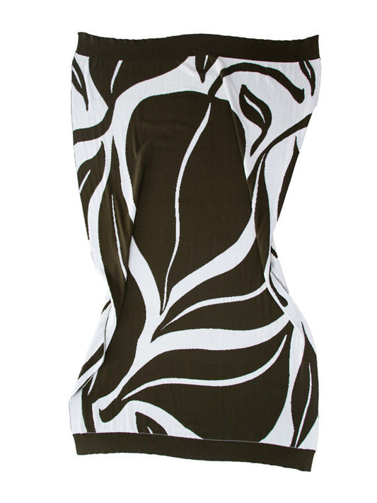 Planted Olive Green Cotton Blanket / Throw