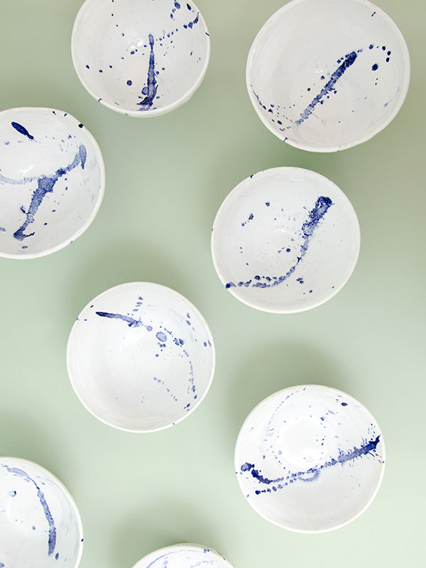 Blue Splash Snack Bowl
