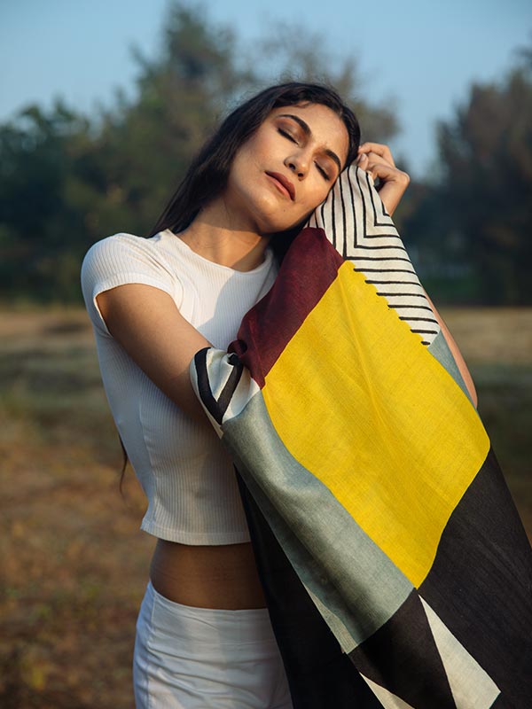 Athangudi Peace Silk Scarf