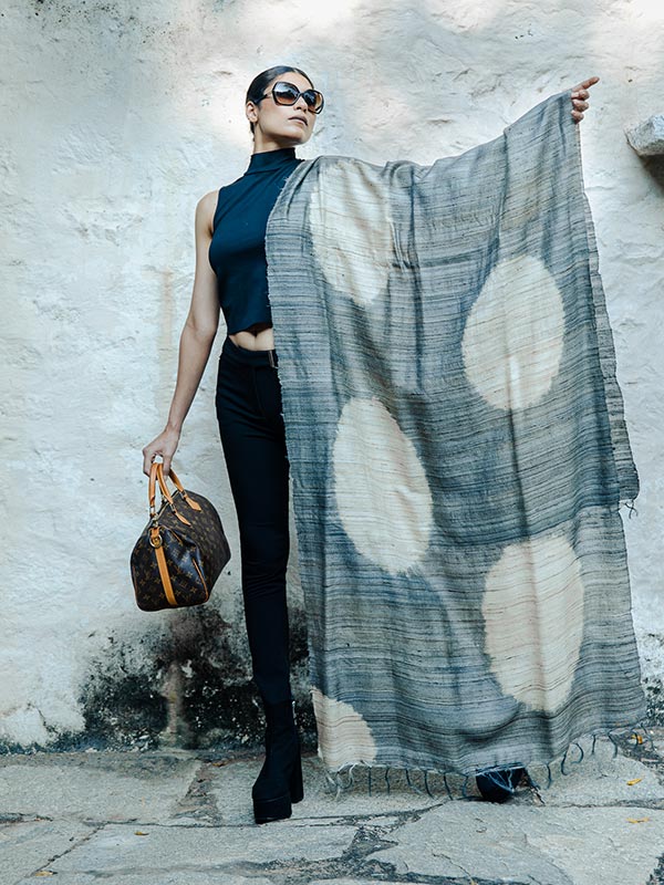 Oval Peace Silk Scarf