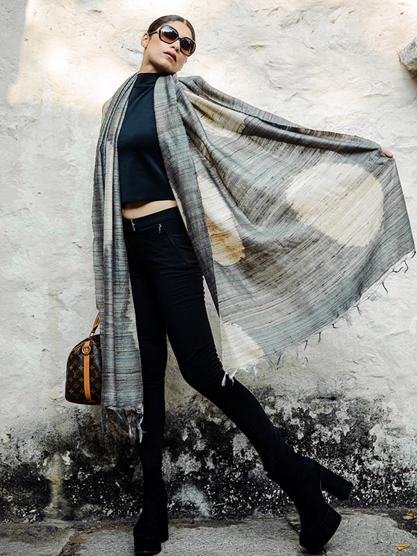 Oval Peace Silk Scarf