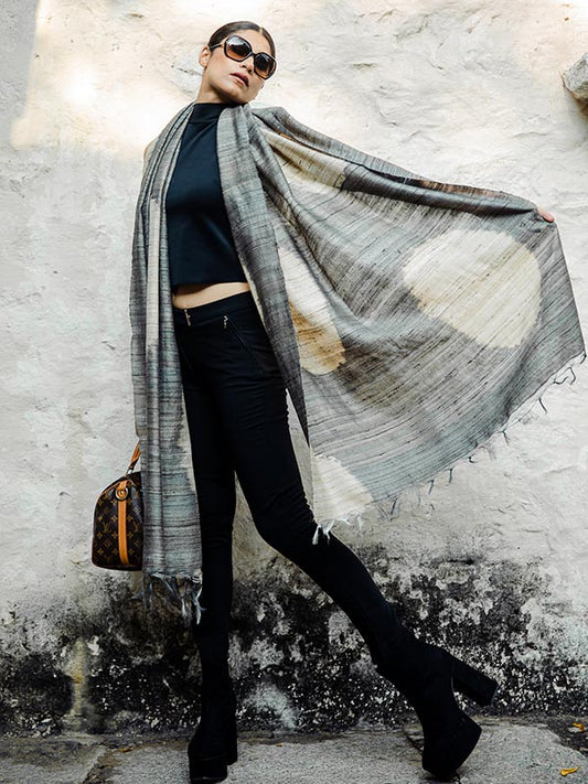 Oval Peace Silk Scarf