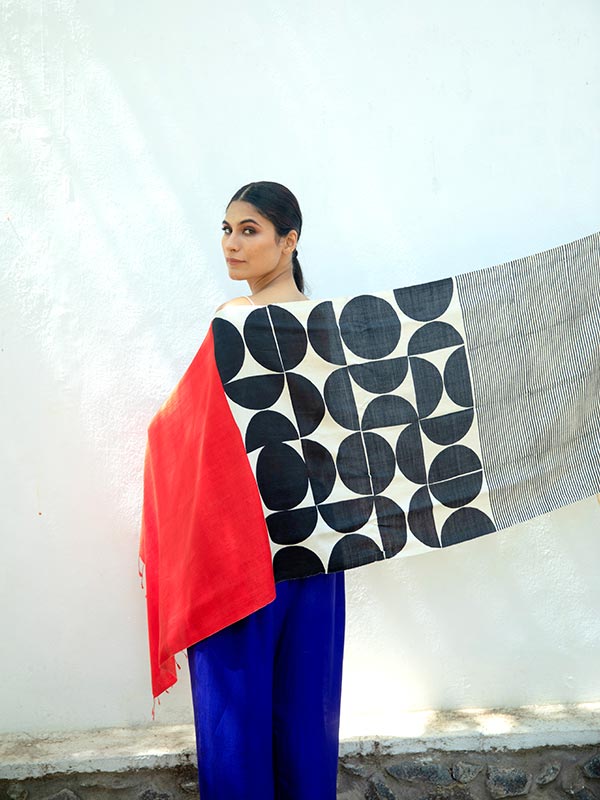 Moon Peace Silk Scarf