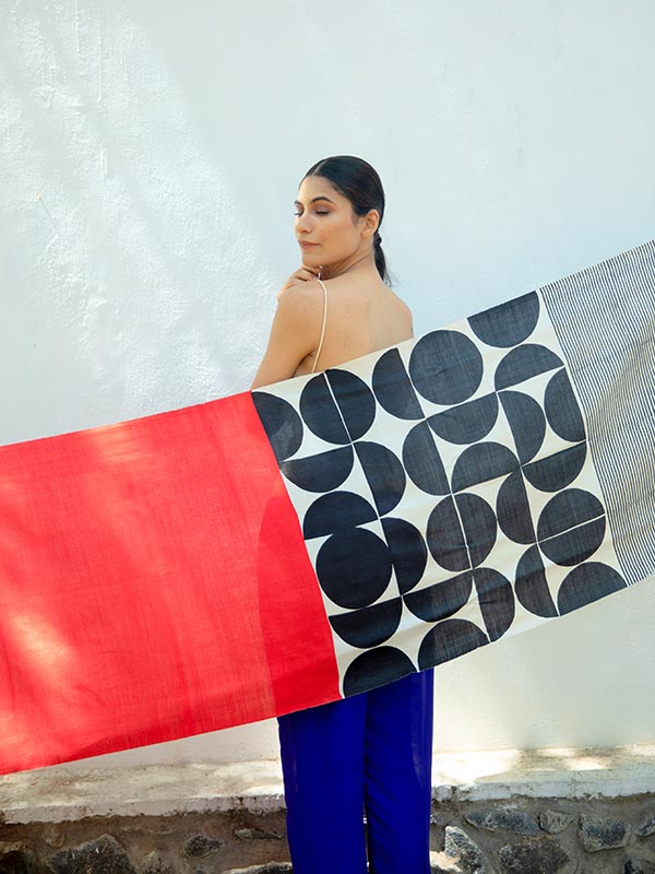 Moon Peace Silk Scarf