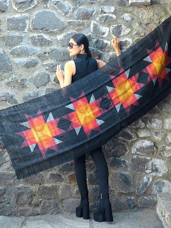 Tile Peace Silk Scarf