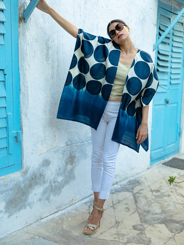 Bada Gola Silk Short Kimono