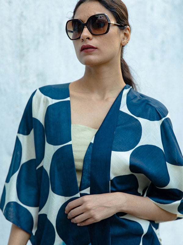 Bada Gola Silk Short Kimono