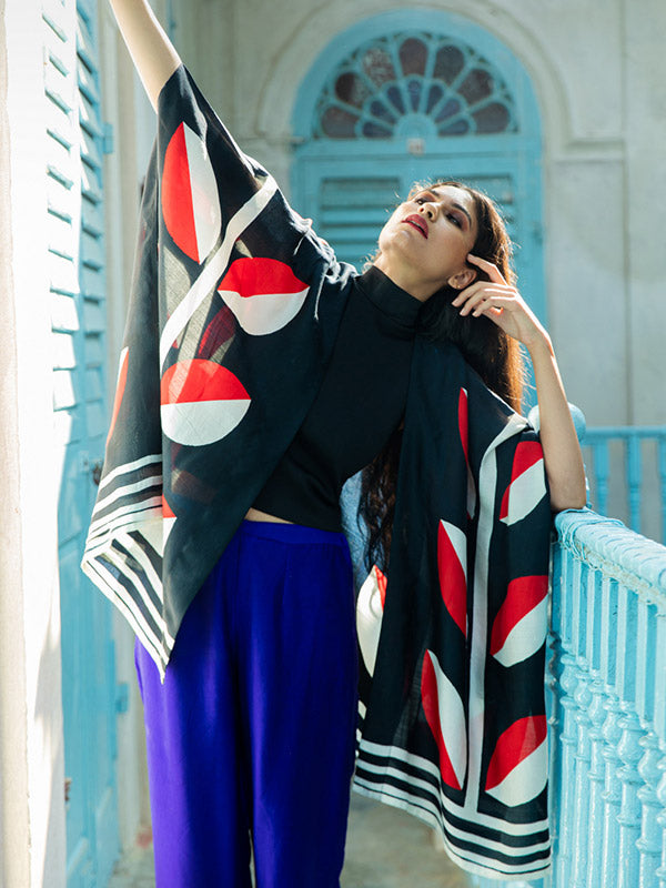 Bada Alu Silk Short Kimono