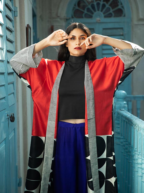 Moon Silk Long Kimono