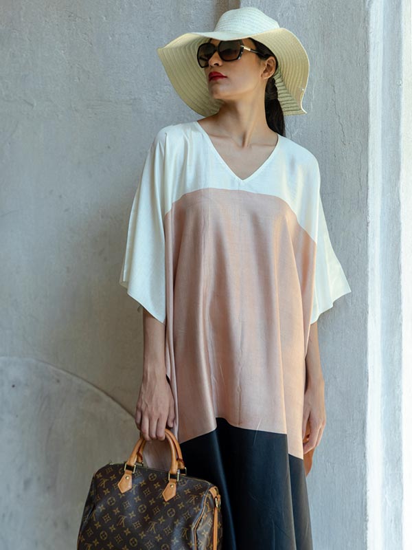 Spectrum Eri Silk Kaftan Maxi Dress