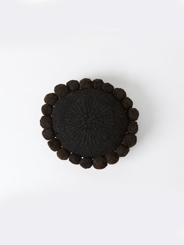 Valle Round Pom Pom Cushion, Small