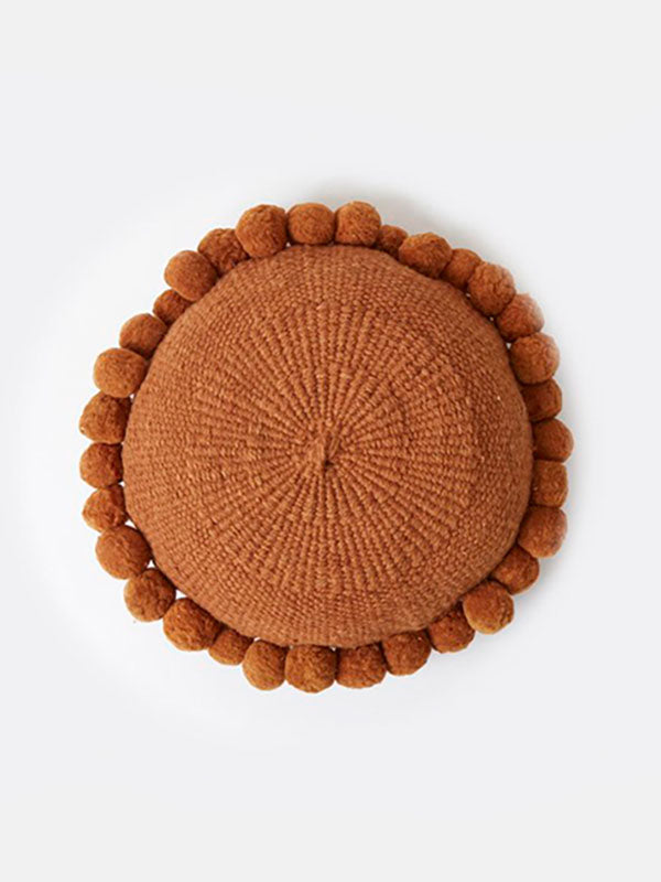 Valle Round Pom Pom Cushion, Large