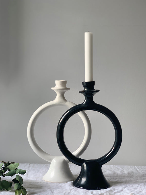 White Ring Candle Holder – Chabi Chic