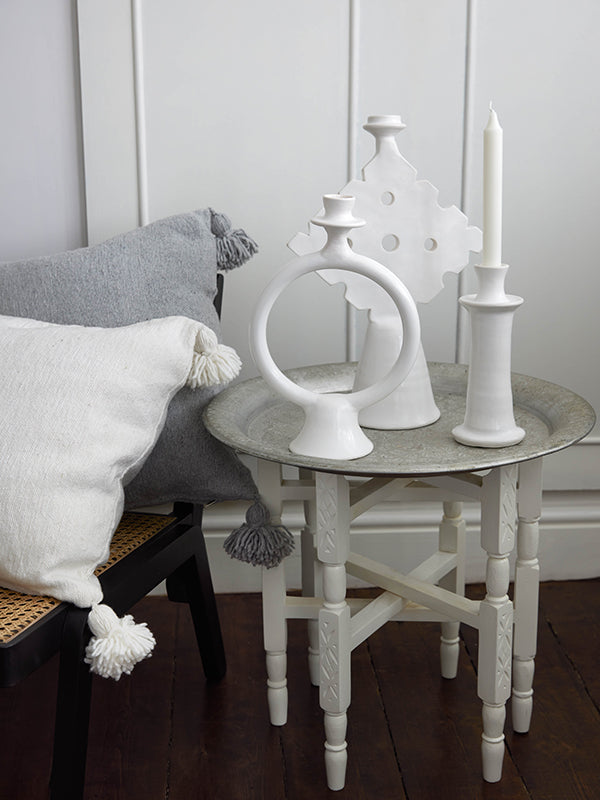 White Ring Candle Holder – Chabi Chic