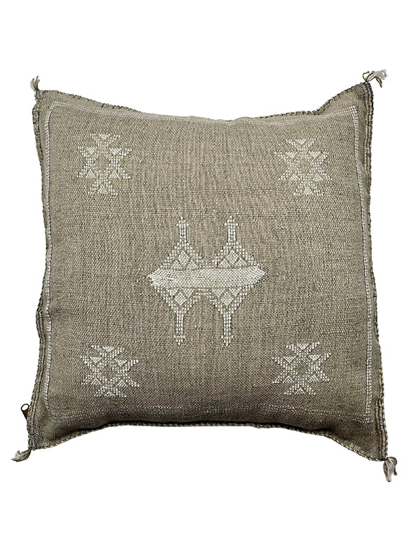 Sabra Cactus Silk Cushion - Clay