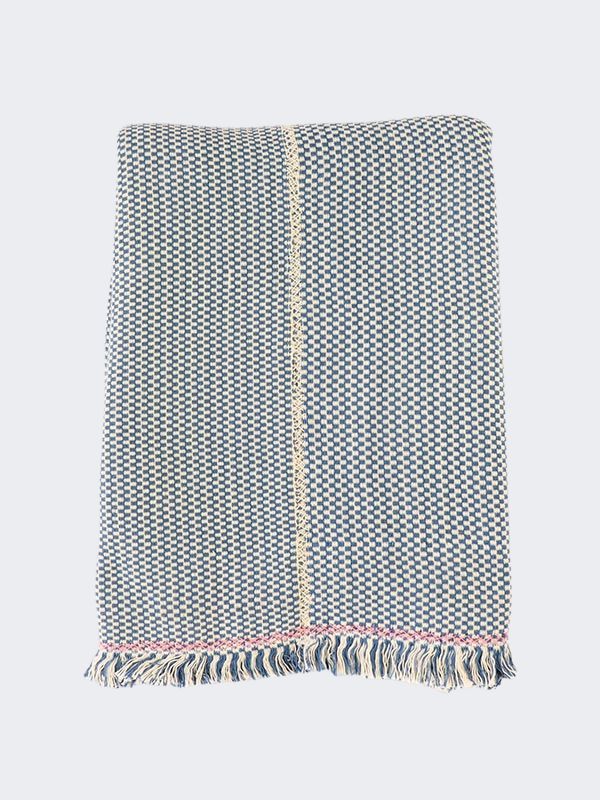 Babillay Blue Cotton Blanket