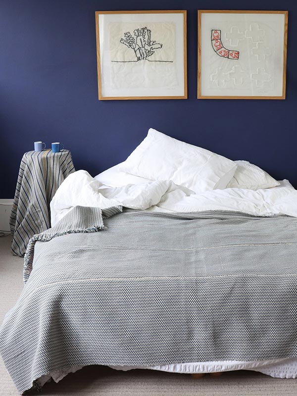 Babillay Blue Cotton Blanket