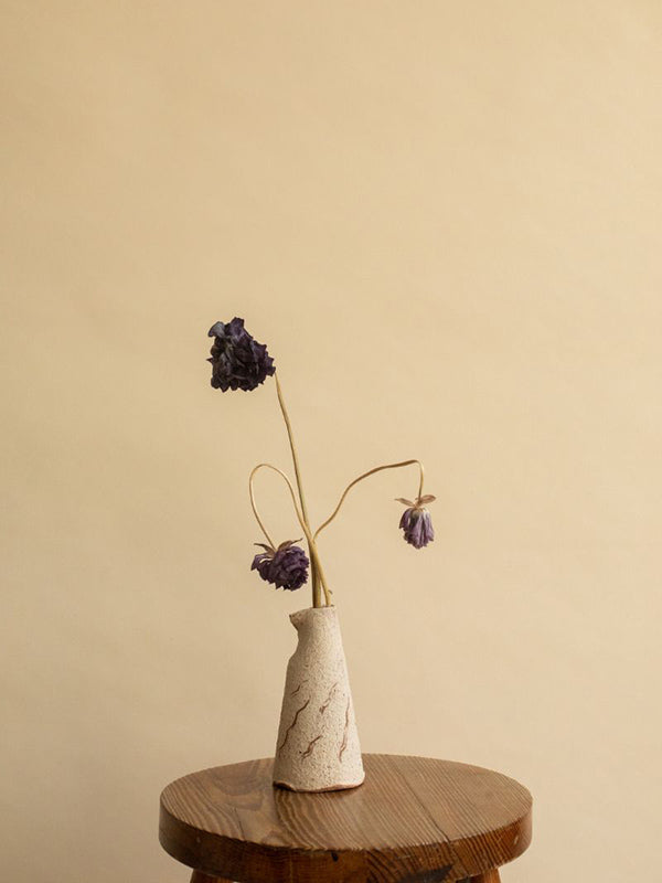 Rustic Curtain Flower Vase