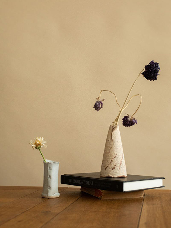 Rustic Curtain Flower Vase