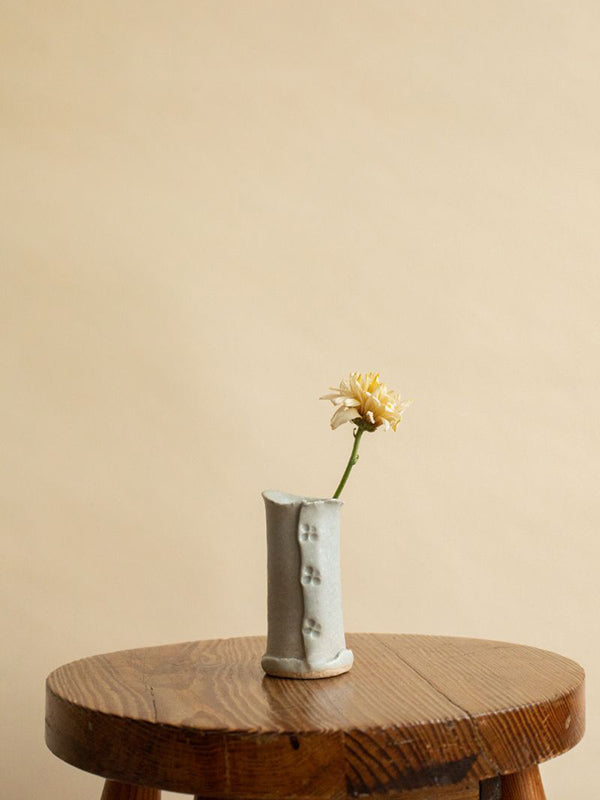 Pale Grey Flower Vase