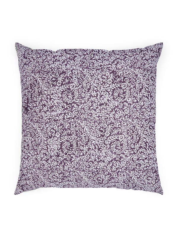 Indian hand block printed large square cushion