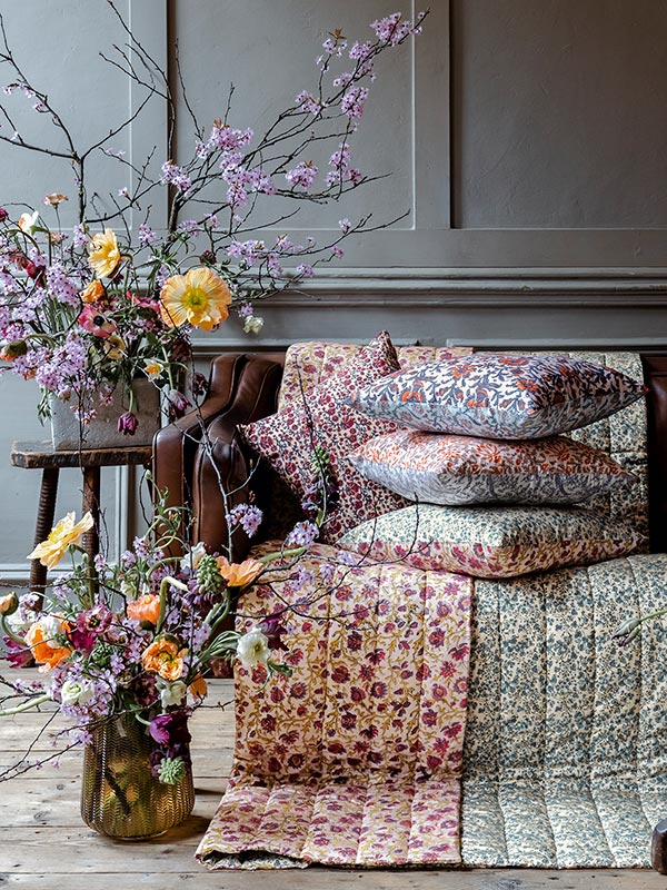 sustainable Indian artisan made cushions