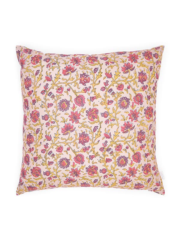 pink floral cushion
