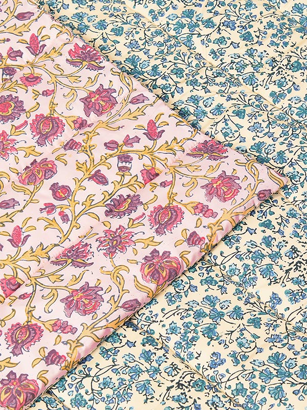 mulberry silk hand printed cushions