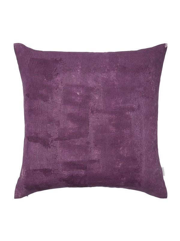 purple linen cushion backing