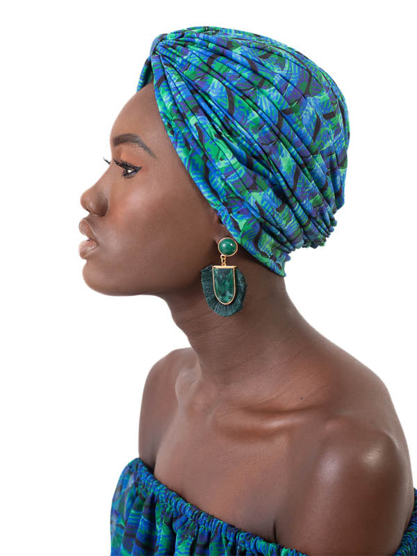 OGEDE Blue & Green Turban