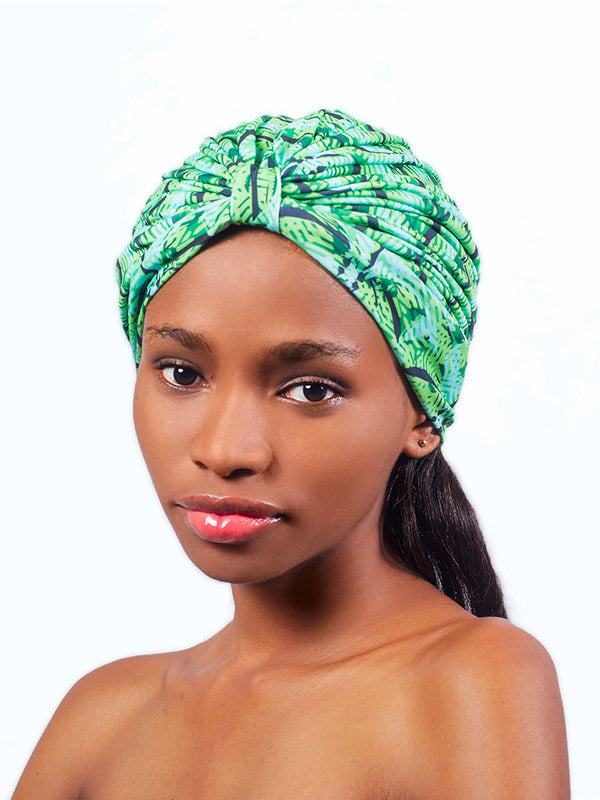 DODO Green Patterned Turban
