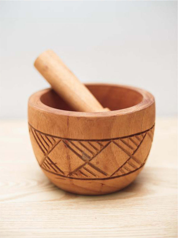 Wooden Pestle & Mortar