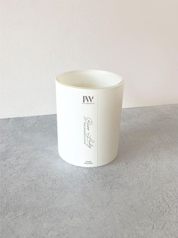 Pink Grapefruit & Basil Soy Wax Candle