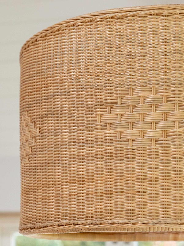 Drum Rattan Lampshade
