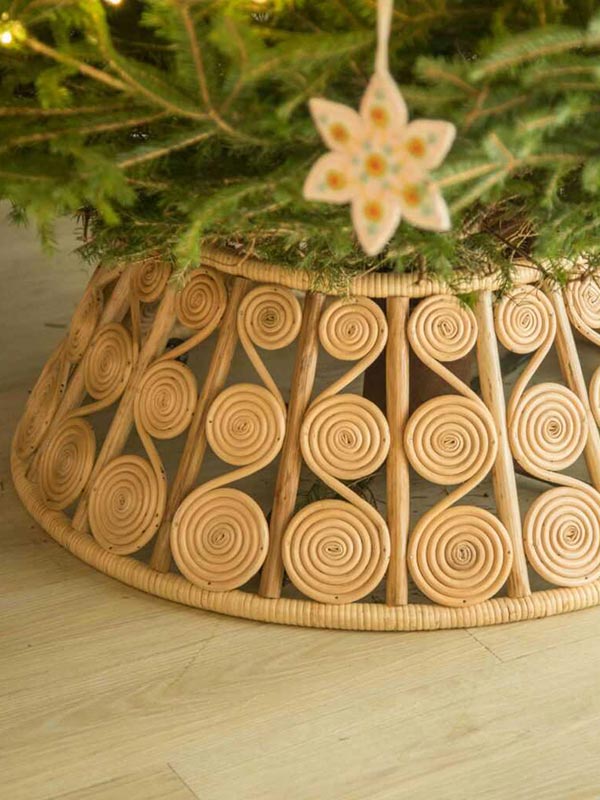 Lucia Rattan Tree Skirt