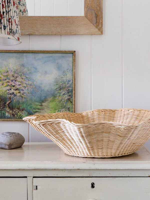 Wavy Rattan Bowl