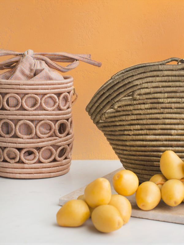 Urugori Woven Bucket Bag