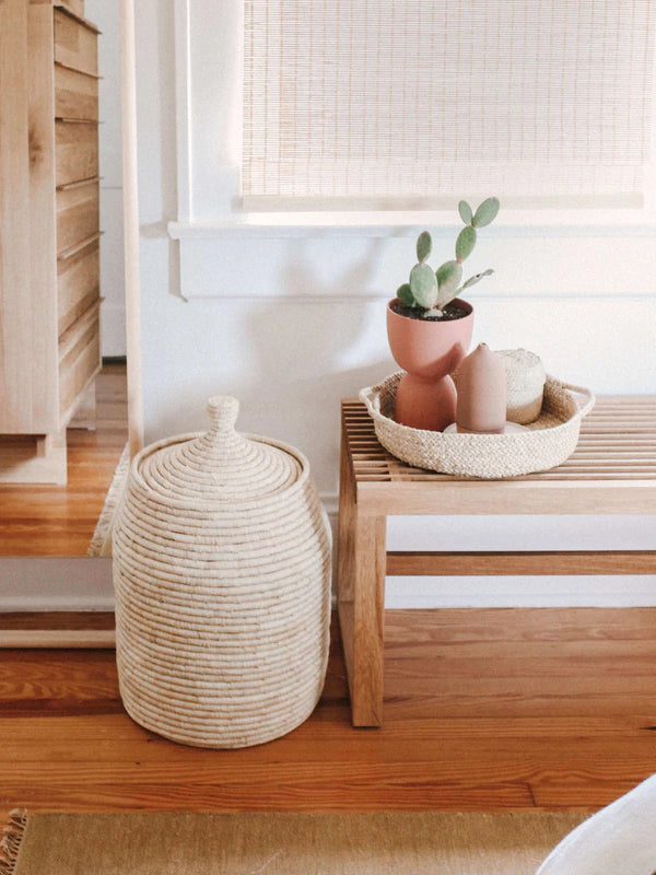 Braided Raffia Tray